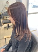 ナチュラルレイヤー×ショコラブラウン