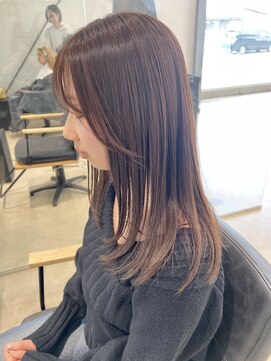 ビーヒアナウ N゜03 金沢駅西店(BE HERE NOW) ナチュラルレイヤー×ショコラブラウン