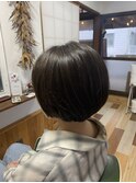 まぁるいショートボブ