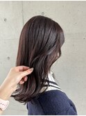 #ナチュラルカラー ゆるふわみなみウェーブ艶感暗めカラー