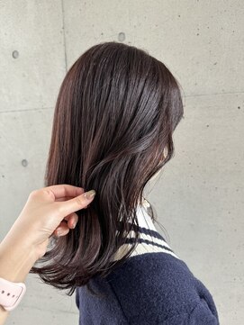 アチーブティルスマートサロン 豊川末広通店(achieve till Smart Salon) #ナチュラルカラー ゆるふわみなみウェーブ艶感暗めカラー