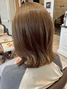 フリックヘアサロン 梅田茶屋町2号店(FLICK HAIR SALON) 外ハネ/グレージュ/髪質改善