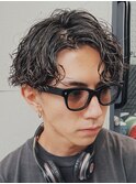 渋谷ツイストスパイラル波巻きパーマシャドウパーマメンズパーマ
