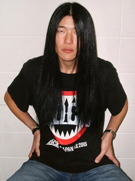 ココ 原宿(KOKO) メンズロング ブルーブラック メンズボブ ワンレンボブ