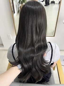 ミリ 奈良店(mm) オリーブグレージュ/近鉄奈良/奈良/髪質改善/透明感カラー