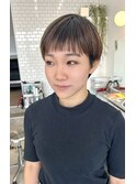 フロント短めマッシュショート