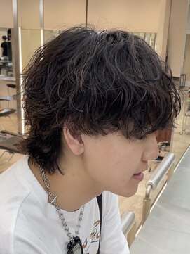 フィフスパーク(fifth PARK) 渋谷シャドウパーマメンズカットマッシュウルフ30代緩めパーマ