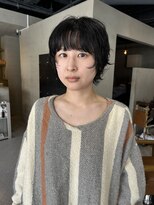 ヘアー アイス ルーチェ(HAIR ICI LUCE)&nbsp;黒髪カタログ 小顔ヘア マレットヘア ショートウルフ 山中