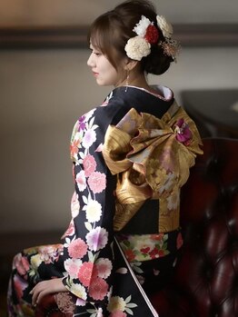 上級着付師の着付けで「きれいを着こなす◎」さらにヘアセットでも差を付けよう☆着付け予約受付中！