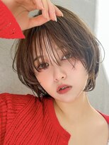 ロンドエニカ 大宮(Lond enika)&nbsp;黒髪カタログ/ショート/オリーブグレー/小顔に見せるヘア/大宮