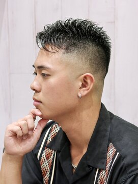 ヨシザワインク プレミアム 横浜 桜木町店(YOSHIZAWA Inc. PREMIUM) 王道スパイキーショートハイフェードグリースツヤ感スタイル