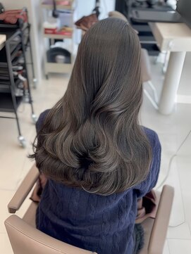 ソヨン 栄2号店(SOYON) ブリーチ無しダブルカラー/オリーブグレージュ/アッシュカラー