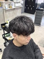 フォンド 津田沼(fond.)&nbsp;MEN’S HAIR/スパイラルパーマ/無造作マッシュ