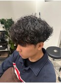 メンズ無造作パーマ