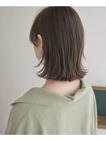アンドリープ(&LEAP)&nbsp;透明感ベージュx切りっぱなし