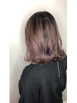 モードケイズ 阿倍野店(MODE K’s)&nbsp;バイオレット系バレイヤージュグラデーション