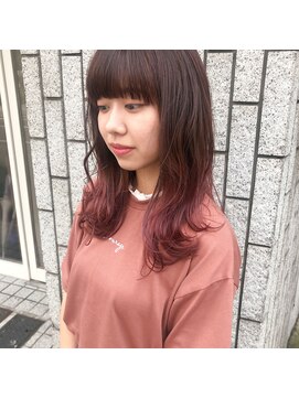 アルマヘアー(Alma hair by murasaki) ピンクグラデーションカラー