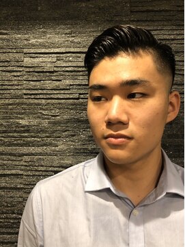 ヒロギンザ 恵比寿店(HIRO GINZA) ツーブロックビジネスショートレイヤーかき上げコンマヘア