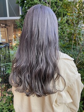 シルフ 吉祥寺(sylph) アッシュグレーのハイトーンロングスタイル【sylph吉祥寺】
