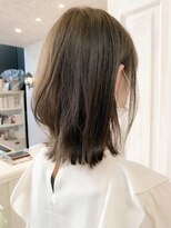 キャアリー(Caary)&nbsp;福山美容院　人気　切りっぱなし外ハネボブイルミナカラーcaary