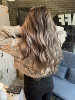 ラフ 難波店(LAFF)&nbsp;#黒髪#ボブルフ#ネビージュ#小顔#ワンレン