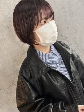 ウール(WOOL) 春カラー×ショートボブ