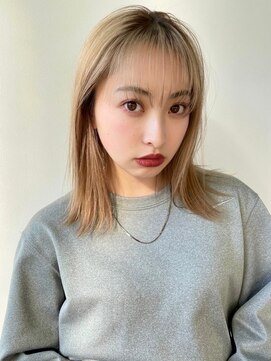 ゲーム 吉祥寺店(GAME) インナーカラー/ダブルカラー/ミルクティーベージュ/ボブ