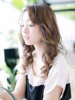 ヘアーショップ エヌアンドエー 越谷店(hair shop N&A) かきあげバング×オトナSTYLE×マロンベージュ