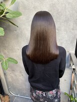 キュア 表参道(CURE)&nbsp;黒髪/グレージュカラー/ココアベージュ/ヘルシーロング[表参道]