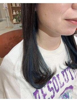 ディードットログ 大和西大寺店(D.Log) インナーカラー ネイビーブルー