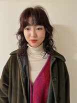 ノラギンザユー(NORA GINZA/U)&nbsp;ウルフパーマレイヤーパーマミディアムパーマニュアンスパーマ