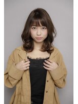 ルルディ バイ アフロディーテ銀座(luludi by APHRODITE)&nbsp;アンブレラカラー/こなれミディ/ウェーブパーマ/前髪/銀座