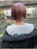 【なかじま ひびき】あごラインボブ×ピンクハイライト