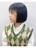 【松戸　石山】顎ライン切りっぱなしボブミニボブ前髪あり