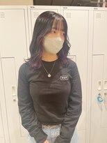 チェレ アズーリ 狭山店(Chere azuri)&nbsp;インナーカラー/イヤリングカラー/紫カラー/秋カラー