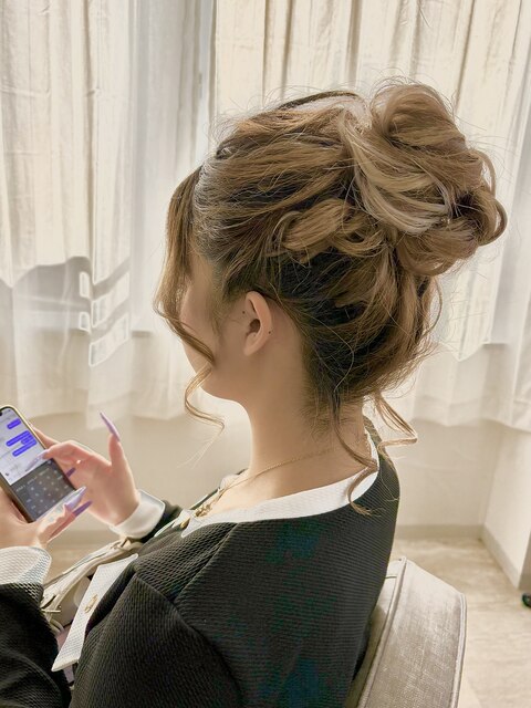 《momo》アップスタイル/シニヨンヘア/大宮/美髪