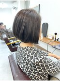 【白髪染め可】ボブショート ビフォアー＆アフター/白髪ぼかし