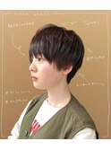 横顔もシルエットもお洒落感◎【マッシュショート】