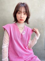 銀座　cheriふんわりブラウン×ボブ