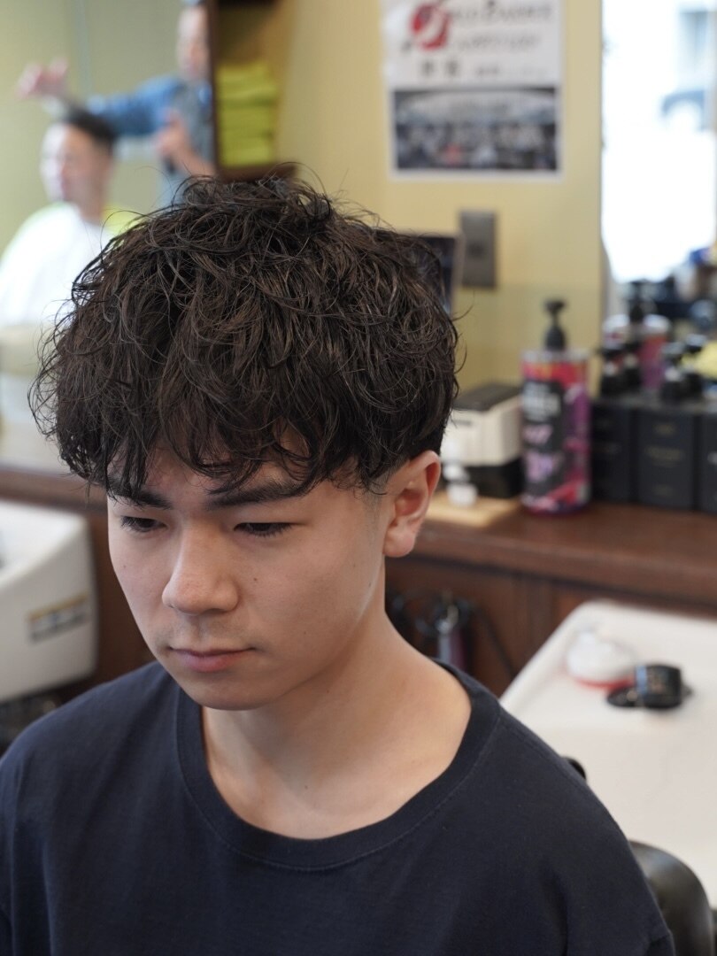 マッシュパーマ×テーパーフェード：L206236799｜アパッシュ 東光店