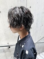 フレイム(FLAME)&nbsp;【FLAME 天文館】ホワイトメッシュ×ソフトツイストパーマウルフ