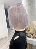 ハイトーンカラーショートボブタッセルボブ切りっぱなしボブ韓国
