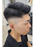 前下がりスキンフェード