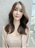 韓国ヘア 美髪縮毛矯正 ブリーチなし レイヤーカット 北千住