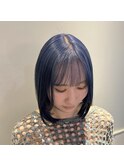 くすみブルー/ハイトーンカラー/髪質改善/目黒