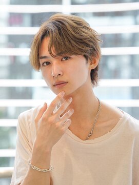 アルファ 新宿(alpha) サーフカール/ 刈り上げセンターパート/ブルーブラック[新宿駅]