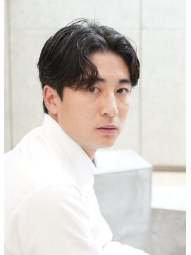 にもう ダークアッシュ ニュアンスパーマ 韓国マッシュ s11