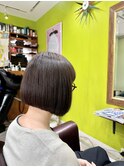《ミニマムボブ×マットブラウン》