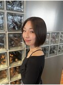 切りっぱなしボブ