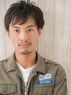 トニーアンドガイ メン 与野駅前店(TONI&GUY MEN) 30代40代アッシュブラックくせ毛風メンズショートj与野